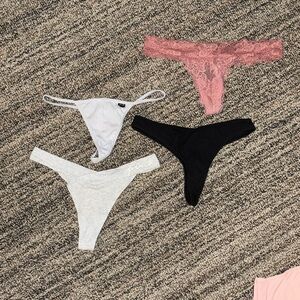 VS Pink Cotton Panty Quad